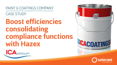 ICA Case Study: Boost efficiencies consolidating compliance functions with Hazex feature image: Bucket of paint