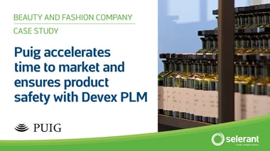 Case study feature image: Puig accelerates time to market and ensures product safety with Devex PLM