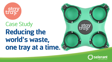 Stay Tray case study feature image: Reducing the world's waste, one tray at a time