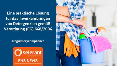 Eine praktische Lösung für das Inverkehrbringen von Detergenzien gemäß Verordnung (EG) 648/2004