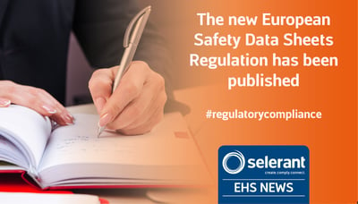 The new European Safety Data Sheets Regulation has been published