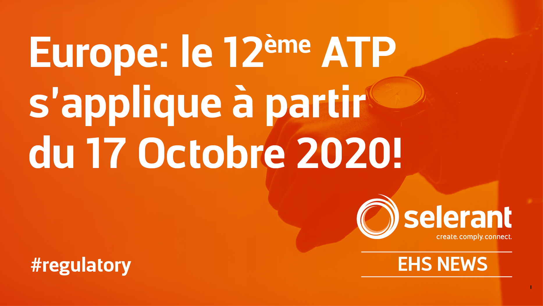 Europe: le 12ème ATP s’applique à partir du 17 Octobre 2020!