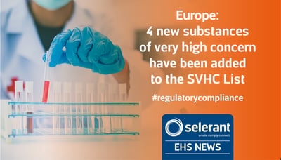 4 new substances of very high concern have been added to the SVHC List