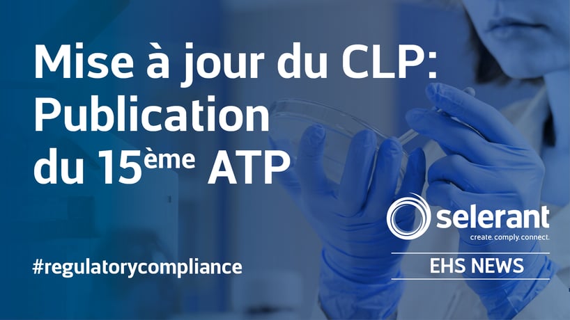 Mise à jour du CLP: Publication du 15ème ATP