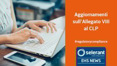 Aggiornamenti sull’Allegato VIII al CLP