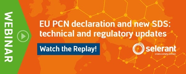 Watch the Replay - EU PCN declaration and new SDS: technical and regulatory updates