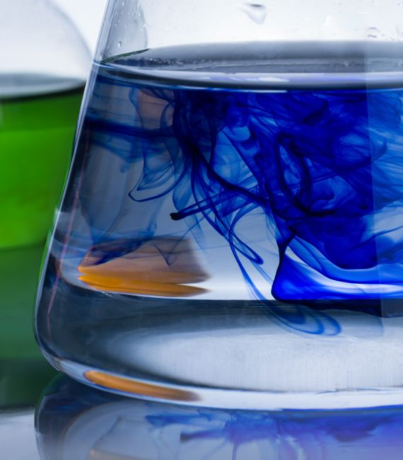 Blue formula beaker global harmonized system